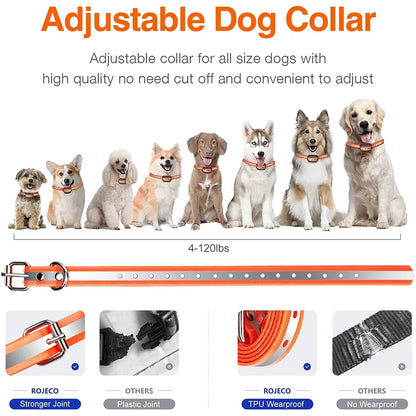 1000M Electric Dog Training Collar Remote Control Waterproof Rechargeable Pet Dog Bark Stop Shock Collar Electric Shocker