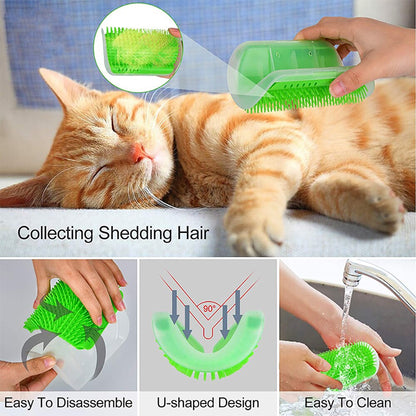 Cat Scratcher Massager for Cats Scratching Pets Brush Remove Hair Comb Grooming Table Dogs Kitten Care Royal Canin Accessories