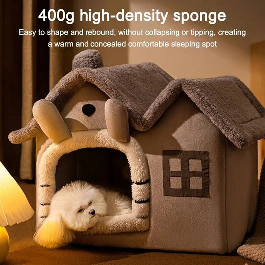 1PC Chimney Indoor Pet Villa Enough Space for Cats and Dogs Four Seasons General Semi-Closed Can Be Disassembled and Washed